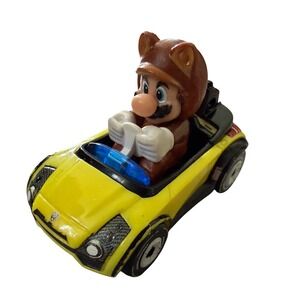 Hot Wheels Mario Kart Tanooki Mario Sports Coupe Yellow Diecast Car GJH57